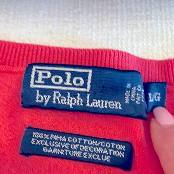 Polo by Ralph Lauren Pima Cotton V Neck Sweater - Picture 2 of 4